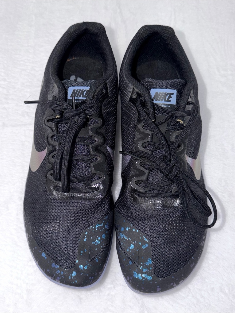 Nike Zoom Rival D 10 Black Stellar Indigo 907566-003 Men Size 11 Women Size 12.5